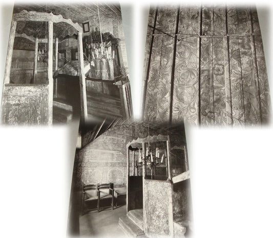 Germany Photo Print x3 Jewish Judaica 191? Kirchheim Wooden Synagogue Gundermann