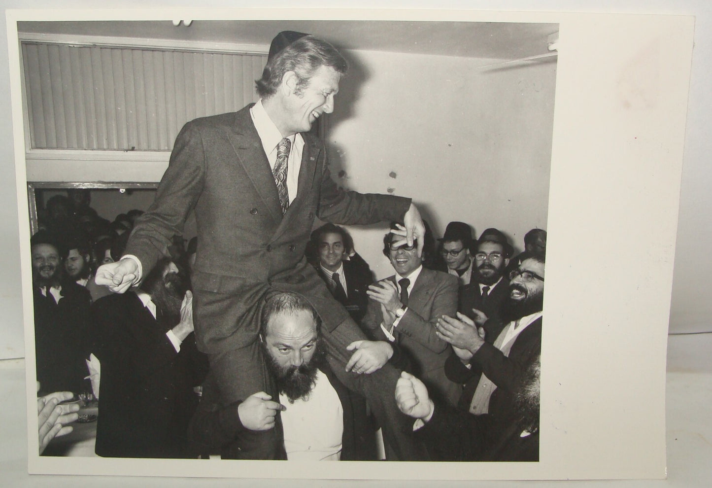 $ Ad Israel 1972 American US New York Mayor John Lindsay Press Photo Kfar Chabad