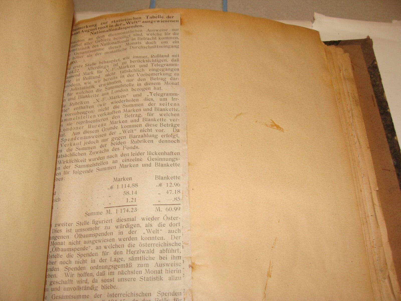 Germany Newspaper Jewish Book National Fund Judaica 1908 German Die Welt Zionist