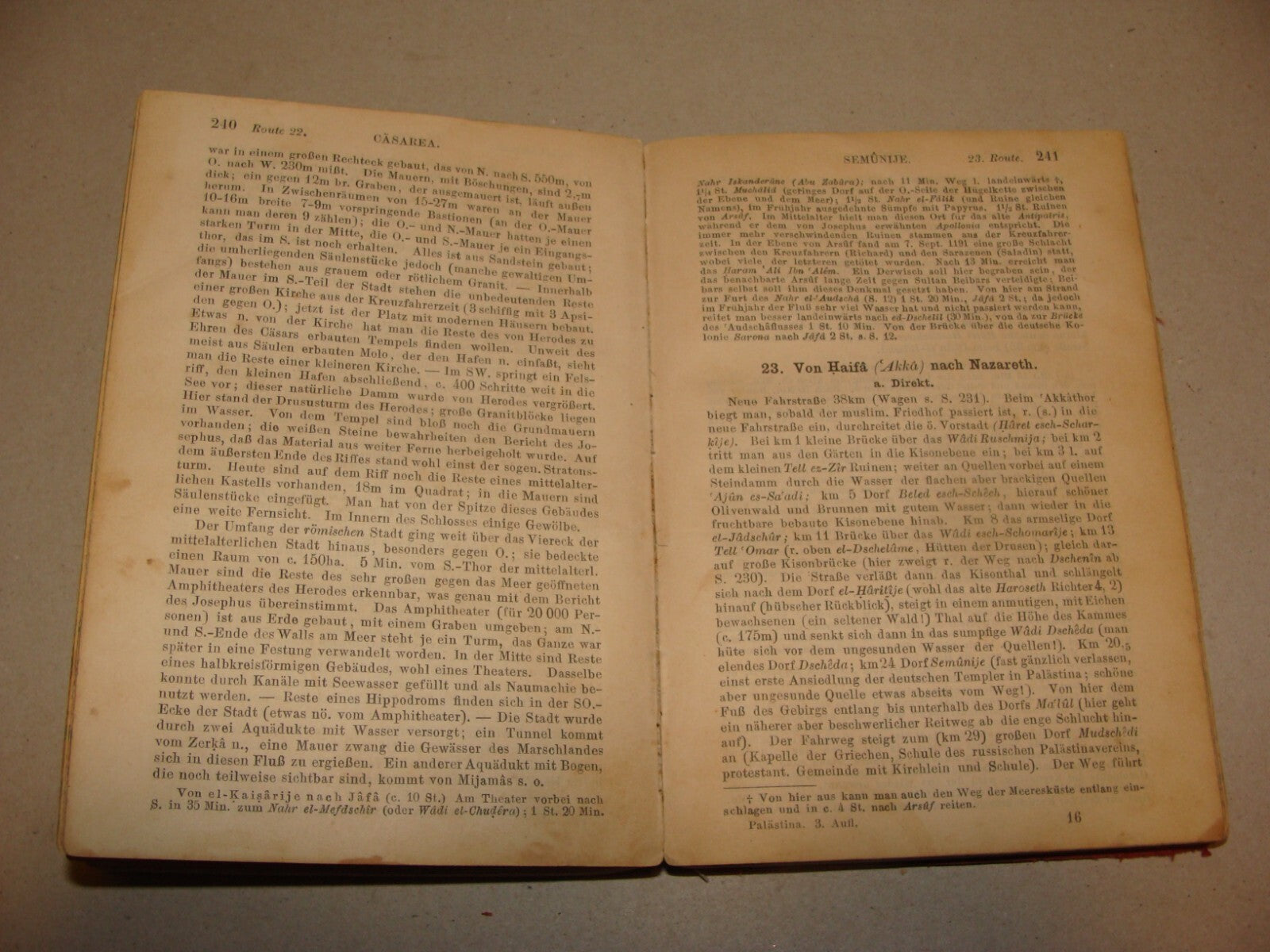 Book Palestine 1891 AND SYRIA Baedeker Travel Map Guide *Condition