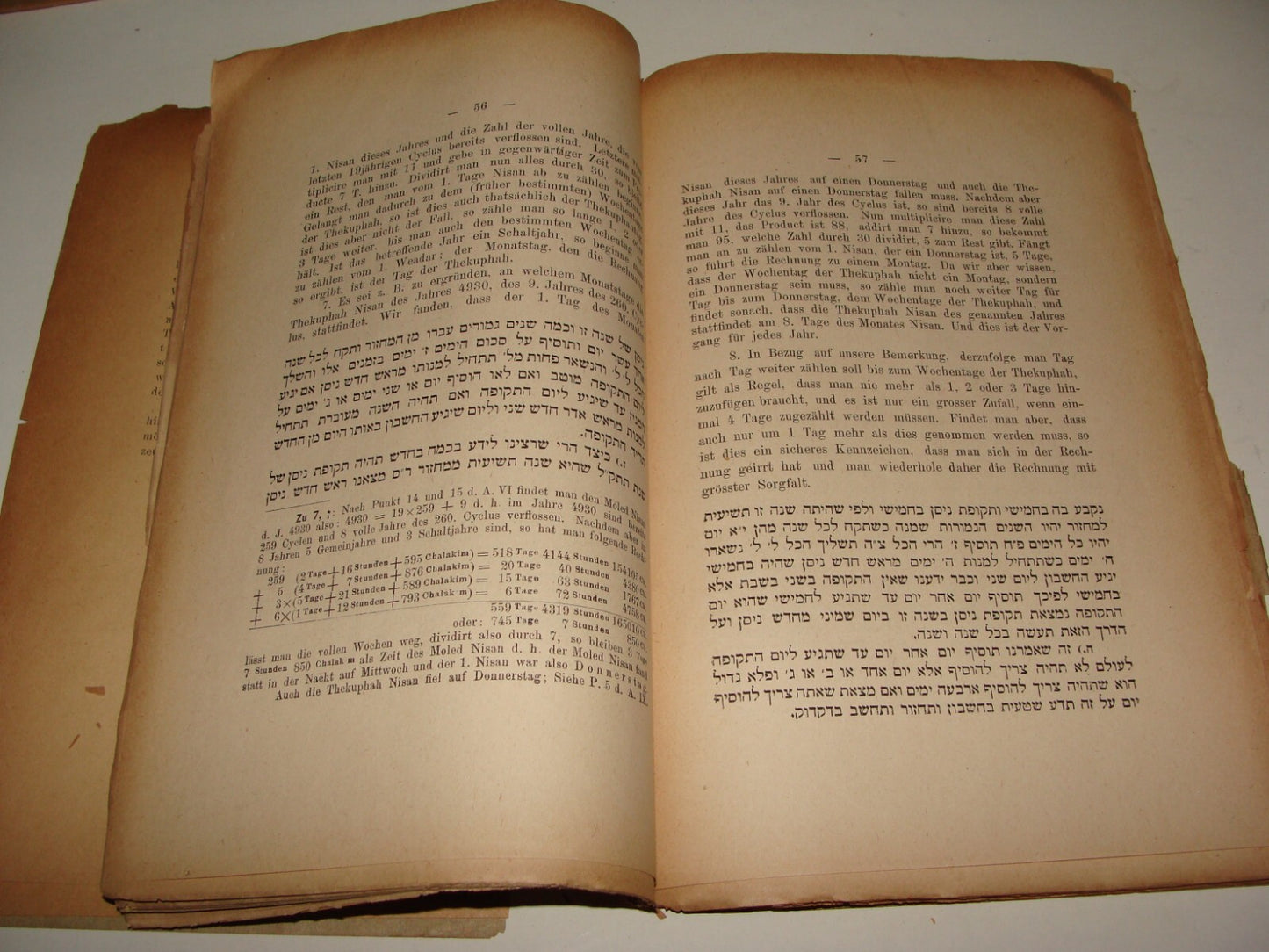 Germany Book Jewish RARE Judaica 1889 German Rabbi Maimonides Astronomy MAHLER