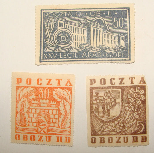 Germany 1944 POLNAD WWII Stamp Lot   Gross-Born POW Camp