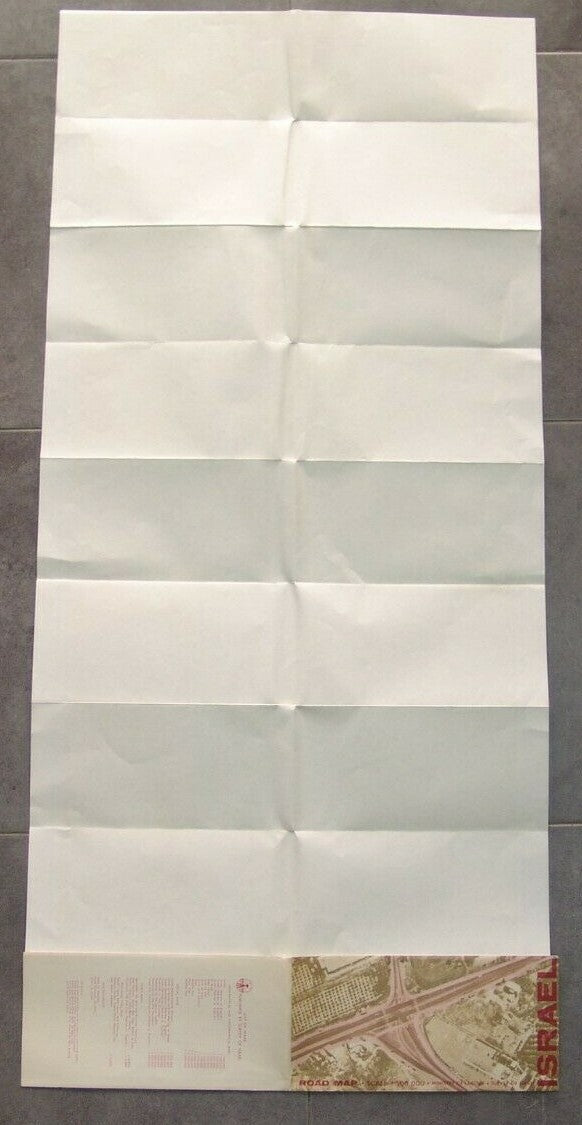 map Jewish Judaica israel israeli Cease Fire Lines Six Day War printed 1968