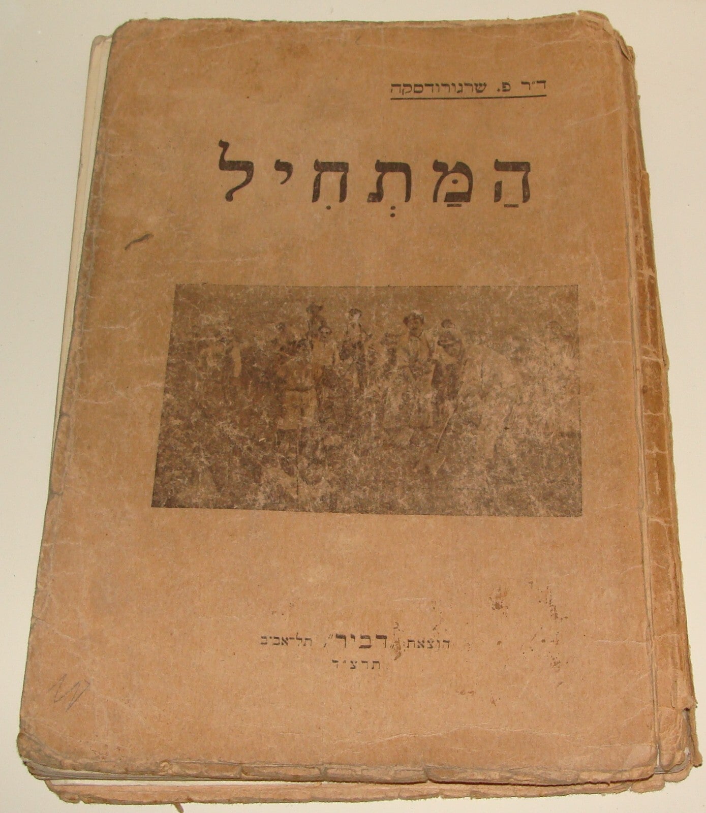 Book Jewish Judaica 1933 Palestine Israel Hebrew Language Kids Children ART