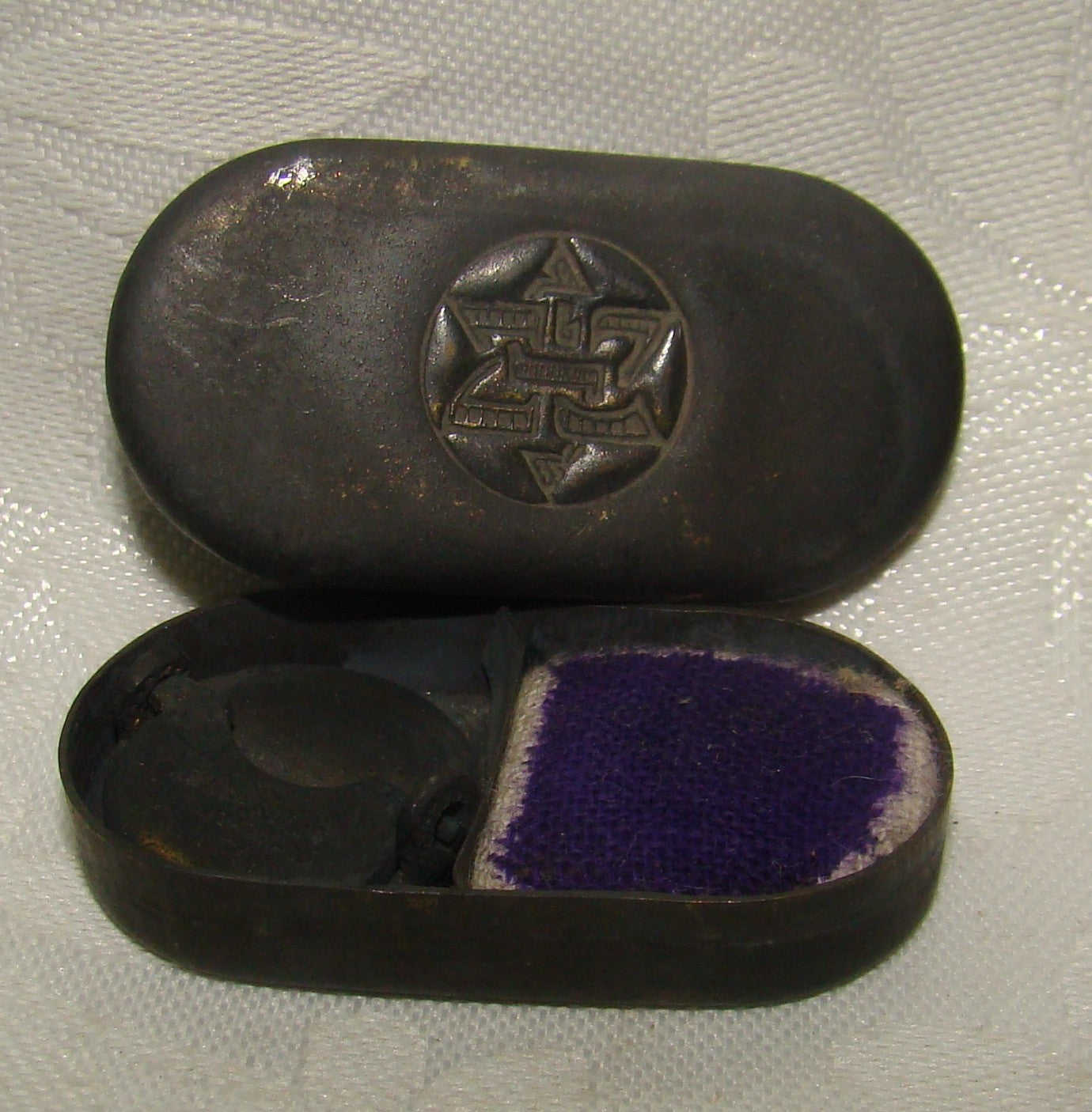 Stamp Palestine RARE Jewish Fund Judaica Hebrew Israel KKL JNF Zionist Ink Box