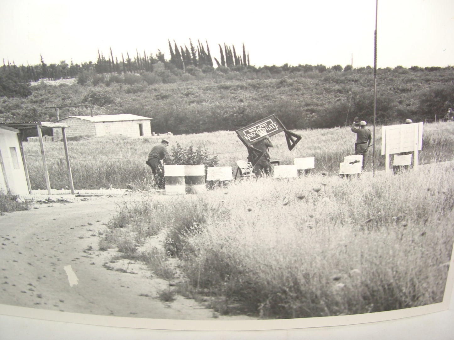 Israel Army 1967 Pre Six Day War Press Photo UN Force Leave Gaza Strip Military