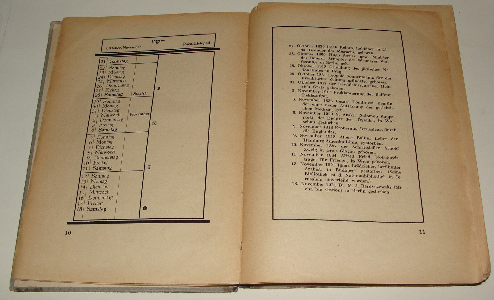 Book Jewish RARE Judaica 1933 Bratislava Year German Max Brod Stefan Zweig Text