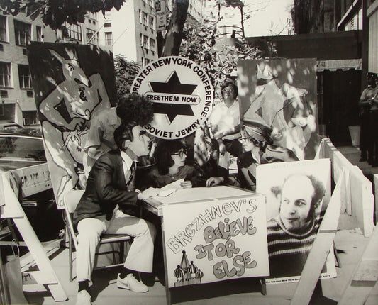 Press Photo 1978 New York Jews Protest Russia Russian Soviet Jewish Prisoners