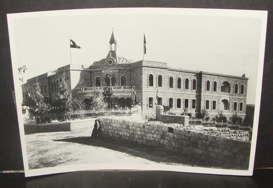 Photo Print Palestine HQ c.1900s Ottoman Jerusalem German Hospital Haneviim St