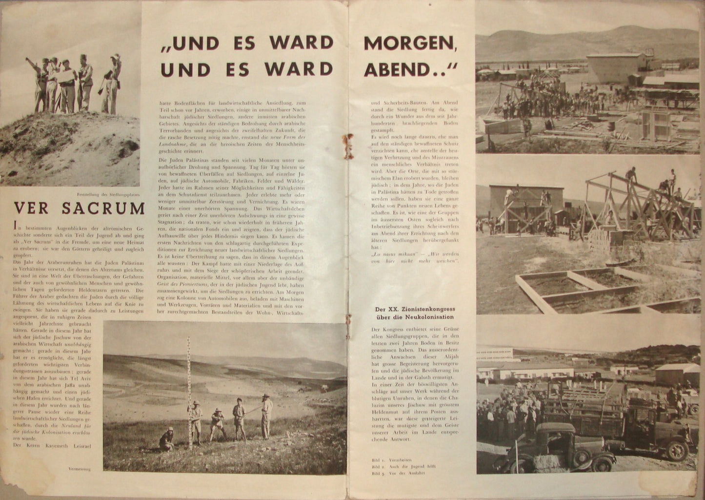 Booklet Palestine Jewish Judaica 1937 Israel German Photo Album Zionist RARE