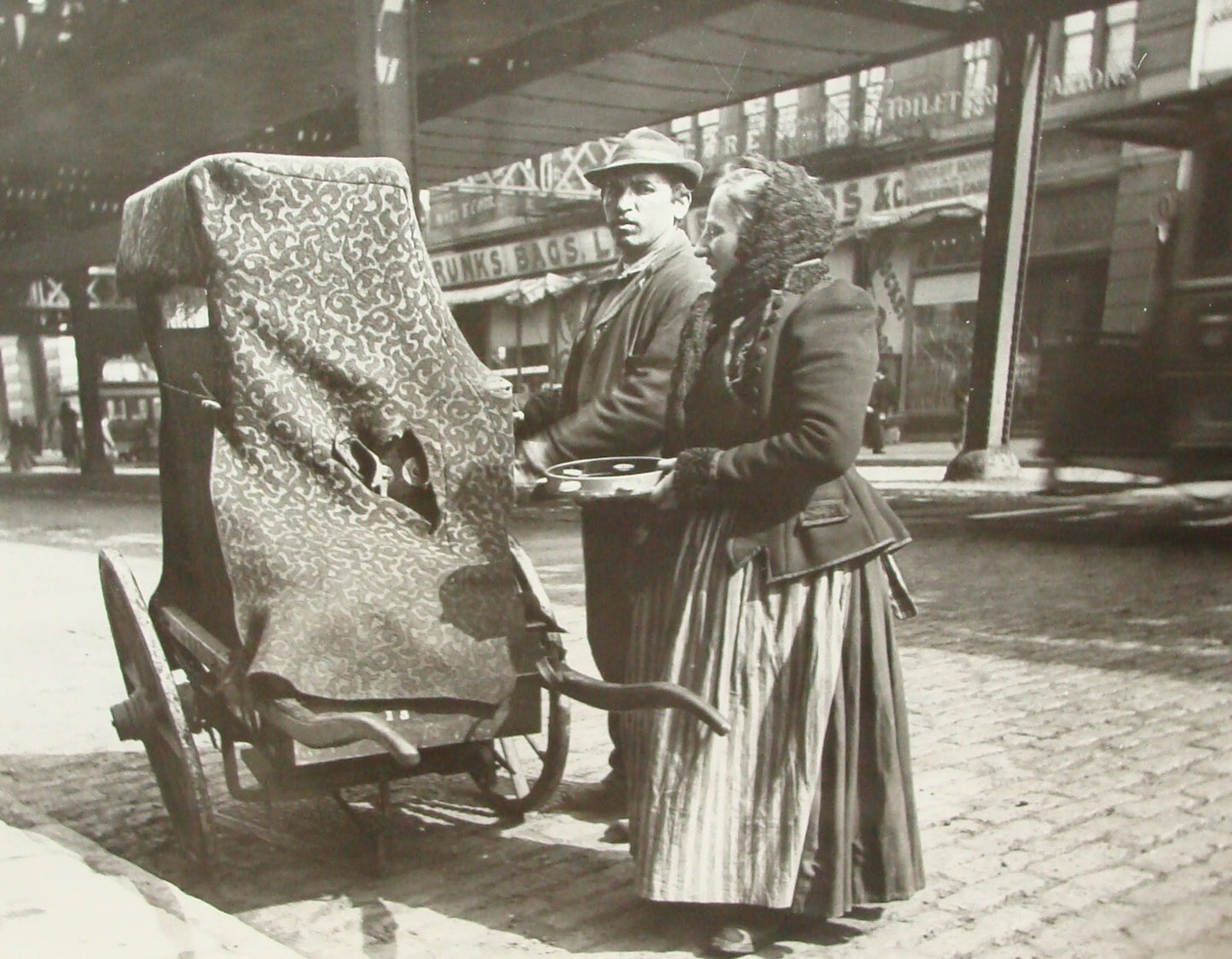 Photo Print 1897 American United States New York Jewish Judaica ? Organ Grinder