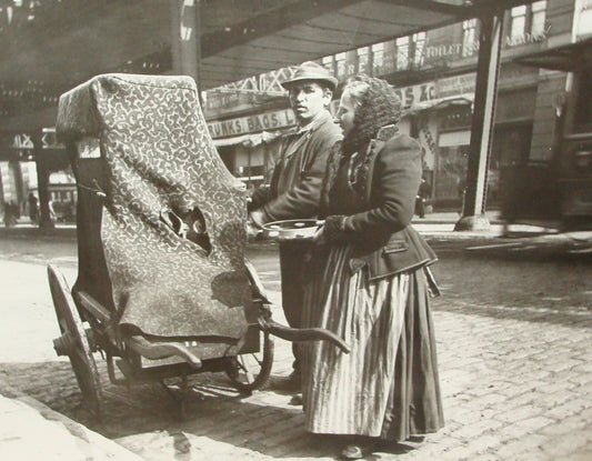Photo Print 1897 American United States New York Jewish Judaica ? Organ Grinder