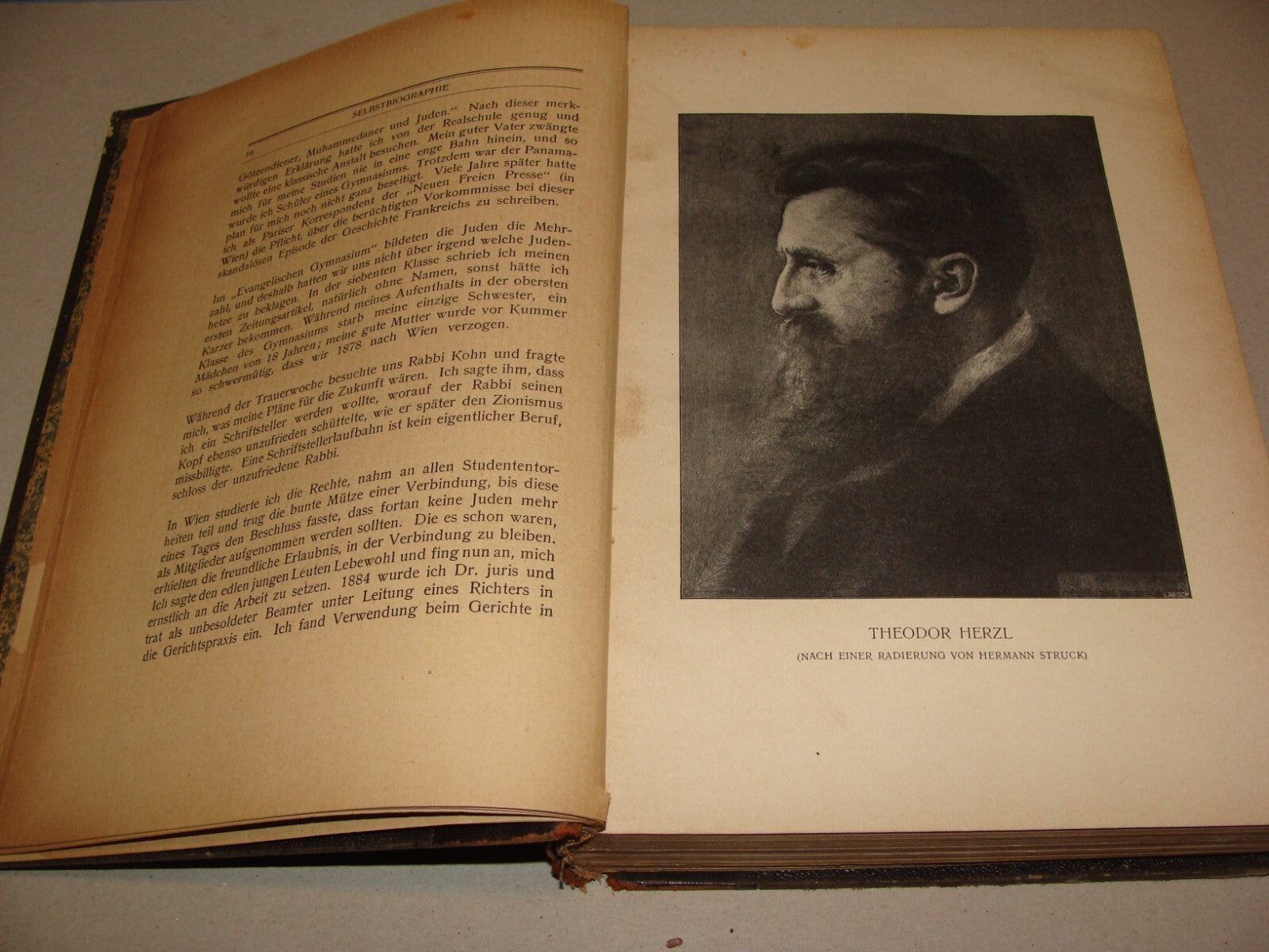 Germany Book Jewish Judaica HERZL Zionist Zionistische Schriften German 1ST 1905