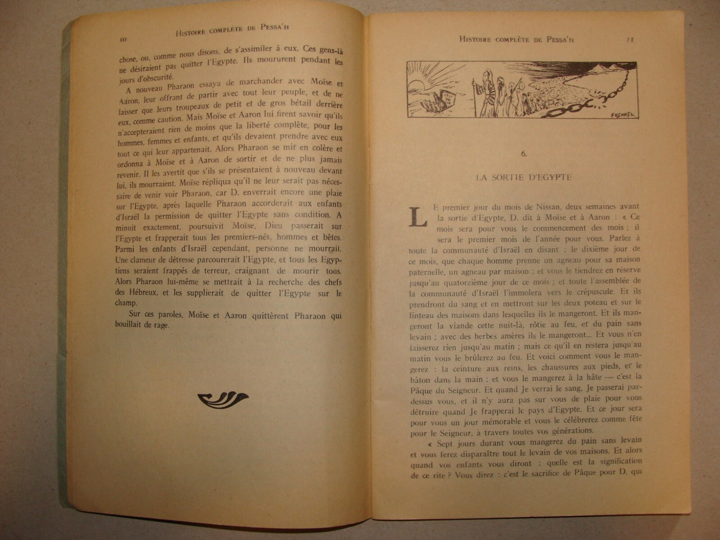 Book Jewish Judaica 1955 French France PASSOVER Chabad Lubavitch Rabbi History