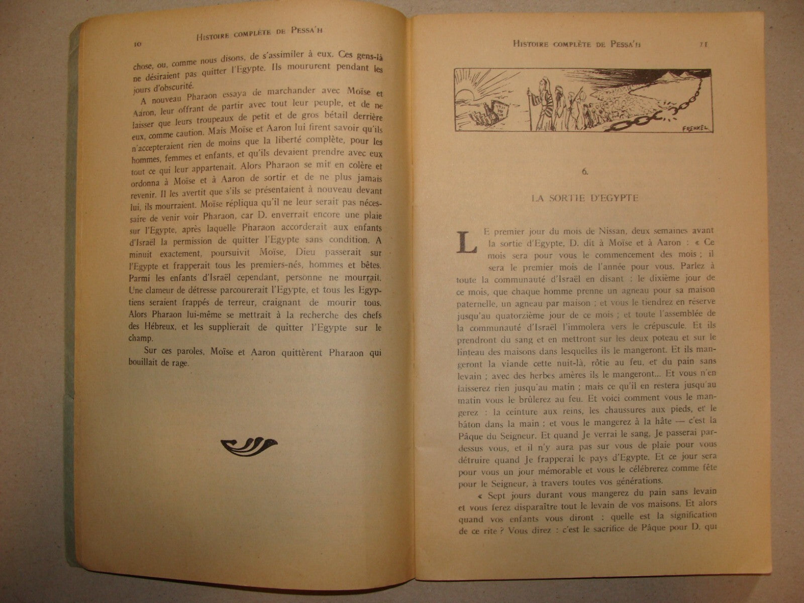 Book Jewish Judaica 1955 French France PASSOVER Chabad Lubavitch Rabbi History