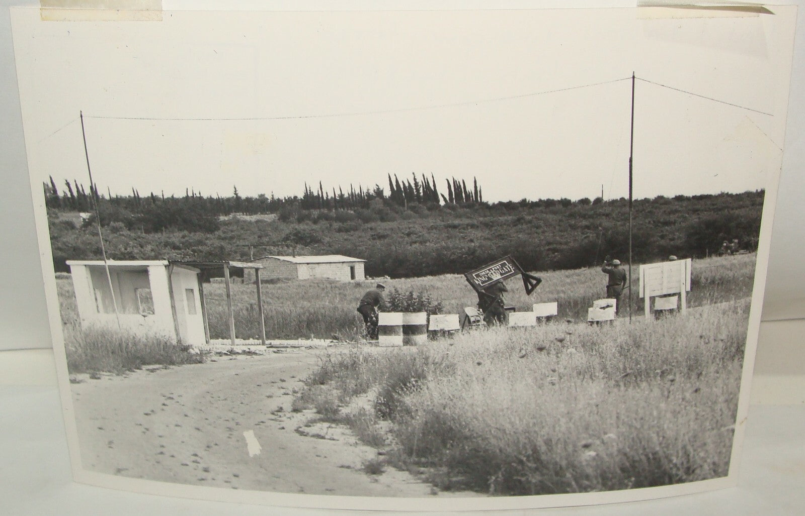 Israel Army 1967 Pre Six Day War Press Photo UN Force Leave Gaza Strip Military