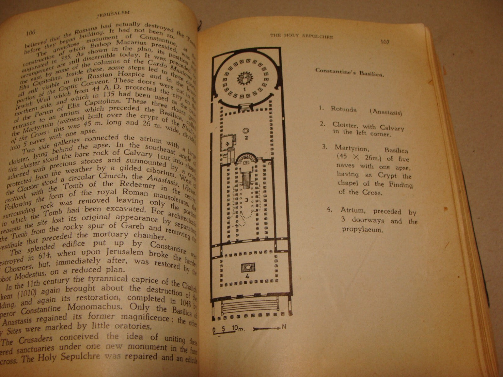 1961 Guide to the Holy Land Book Jerusalem Israel Map