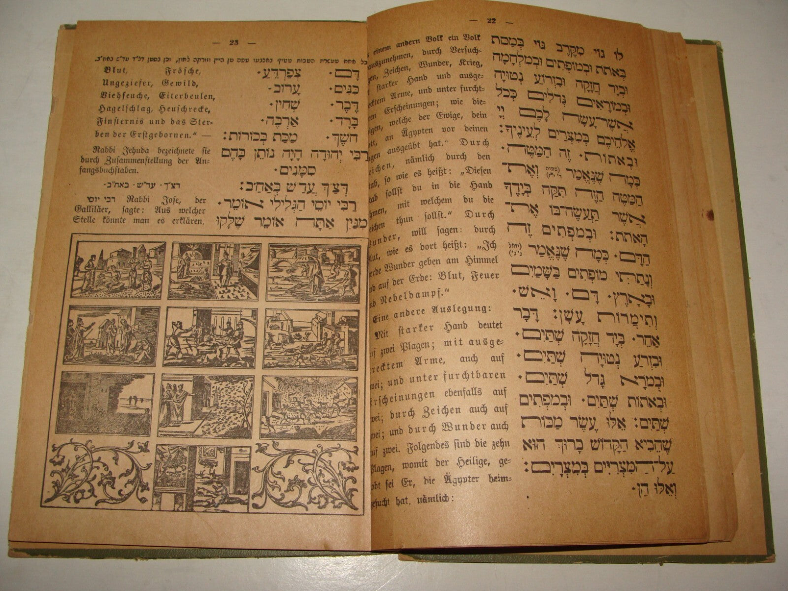 Germany Ad Jewish Judaica 1918 Rabbi Hebrew German   Frankfurt Passover Haggadah