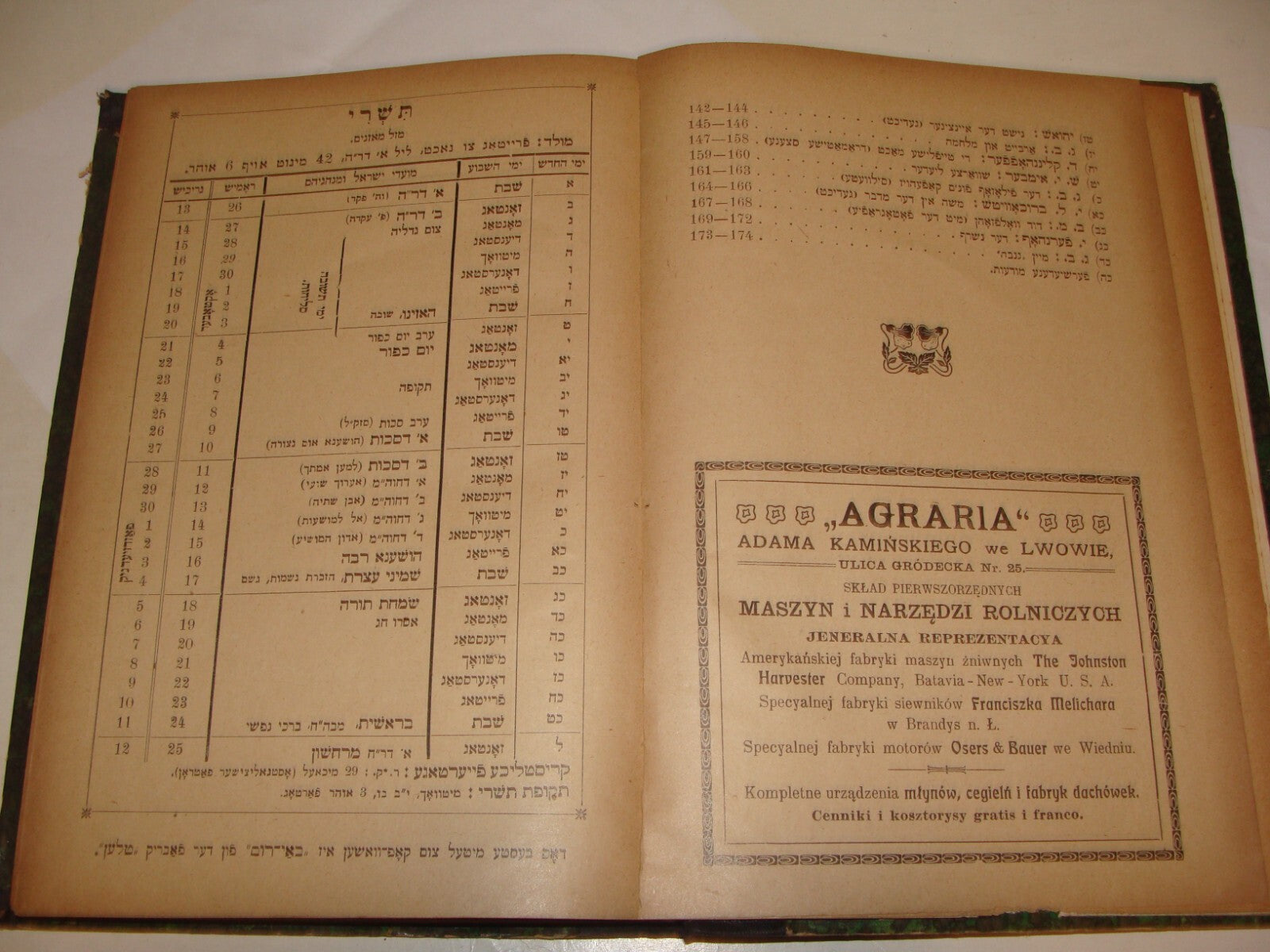 Jewish Judaica 1908 German Poland Calendar Zionist YIDDISH Zionism HERZL