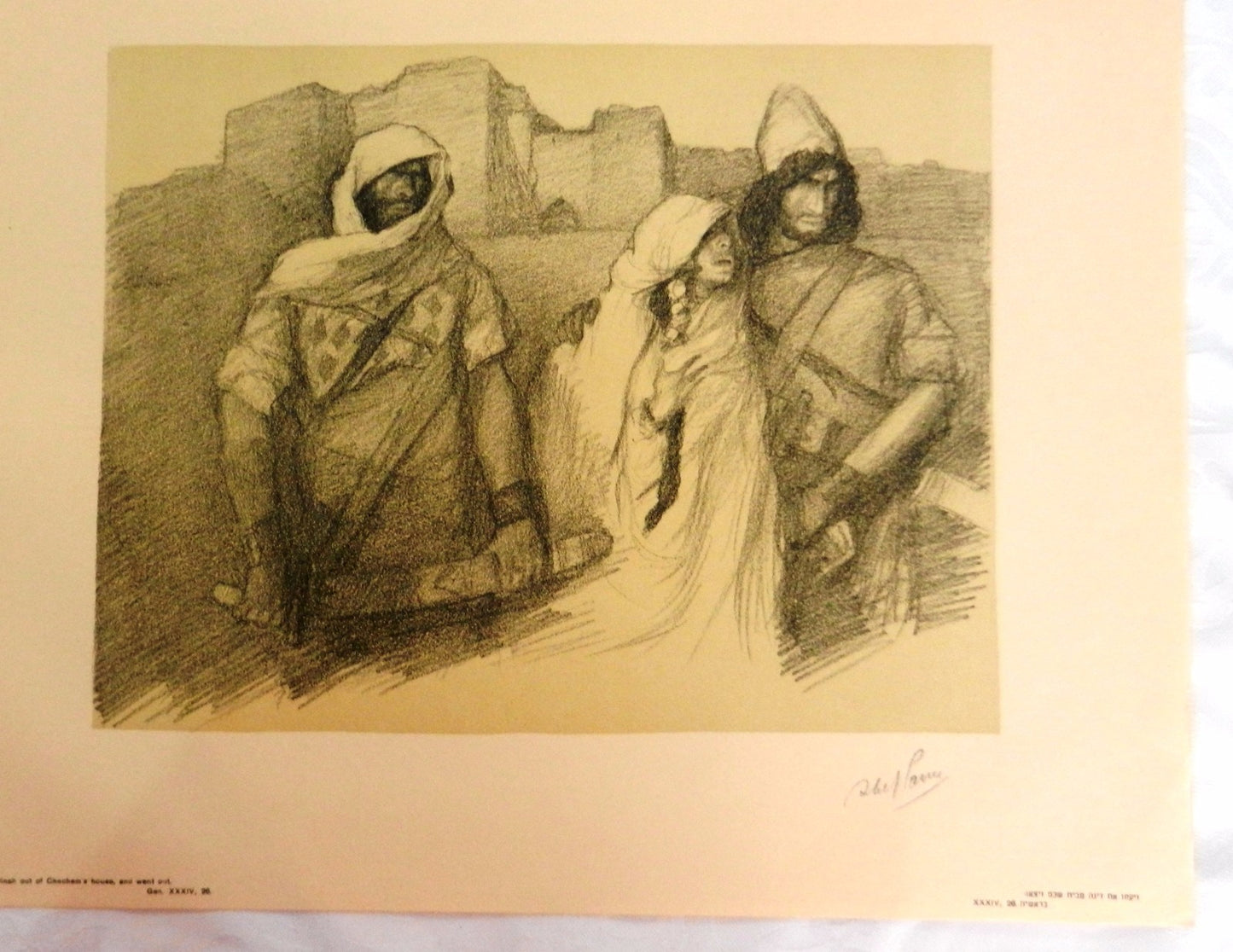 $ 1930 Palestine ABEL PANN Bezalel ART PORTFOLIO Biblical 12 LITHOGRAPHS Judaica