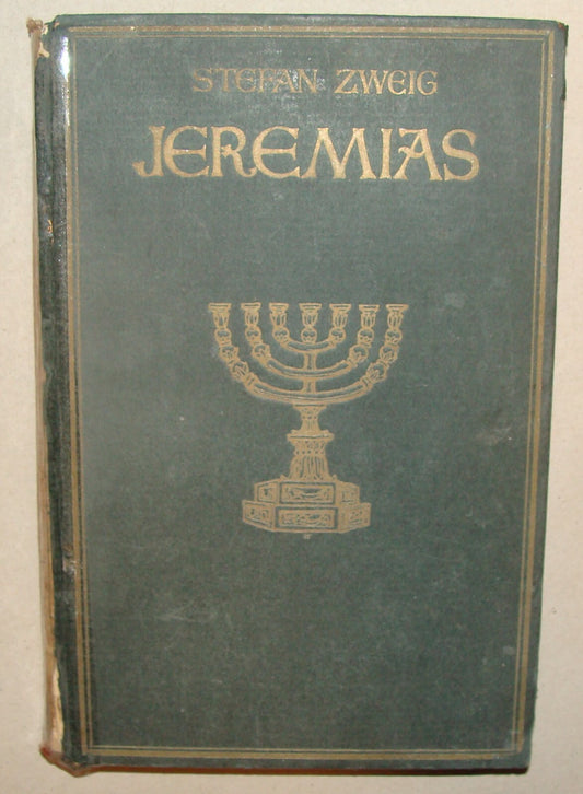 Germany Book Jewish Judaica   German Leipzig 1917 Stefan Zweig Jeremias