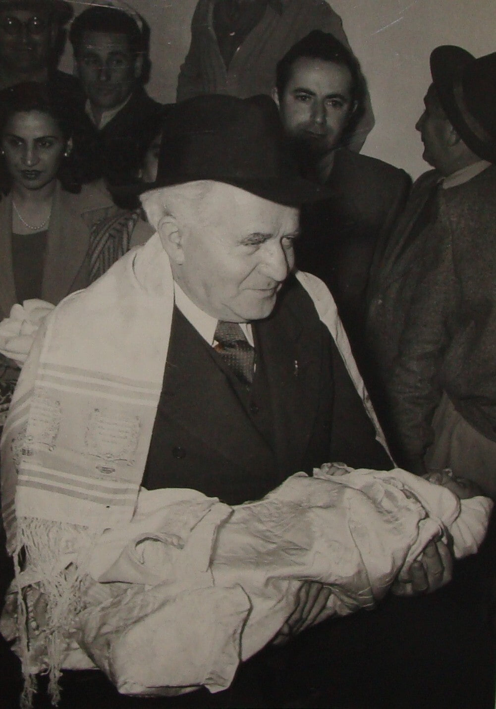 Pol Photo Print 1951 Israel Prime Minister DAVID BEN GURION Beit Lid Iraq