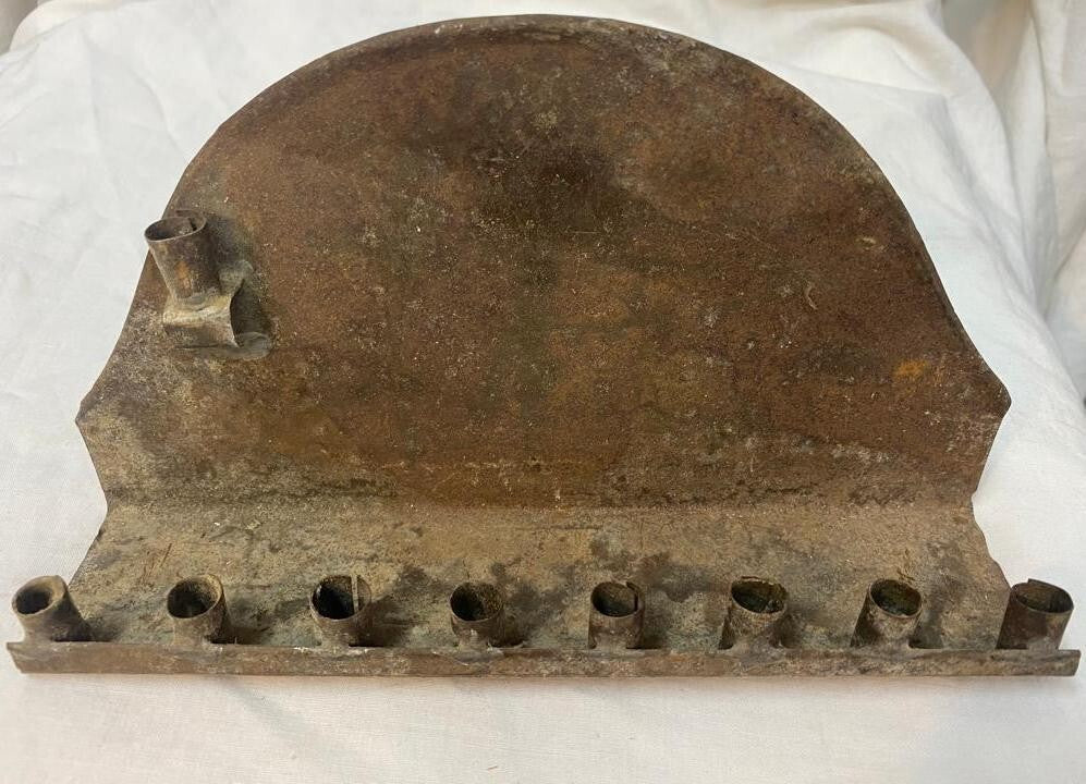 Jewish Judaica Antique Folk Art Menorah Palestine Israel ? Middle East ?