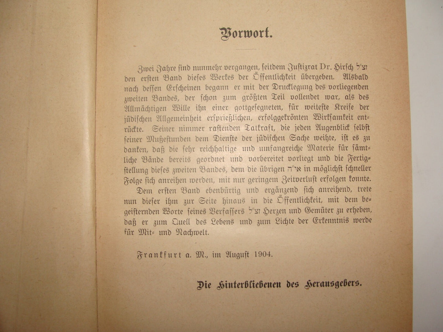 Germany Book Jewish Judaica 1920 Rabinner Samson Raphael Hirsch German רש"ר הירש