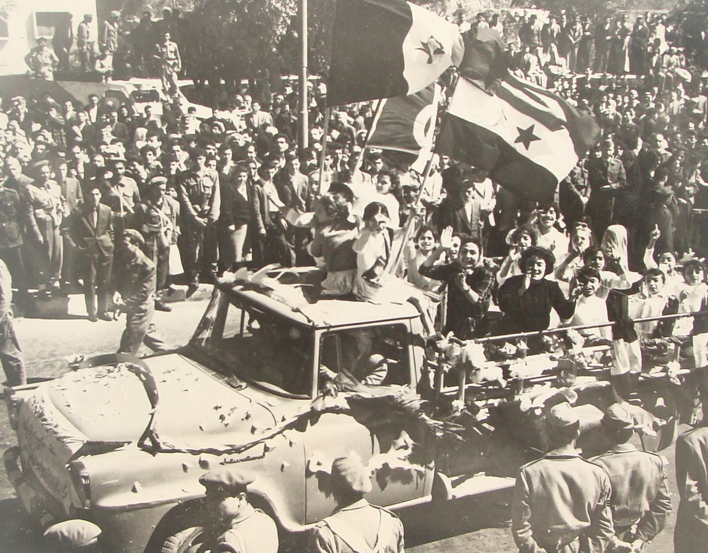 1963 Press Photo Iraq Iraqi President Abdul Salam Arif Revolution Celebration