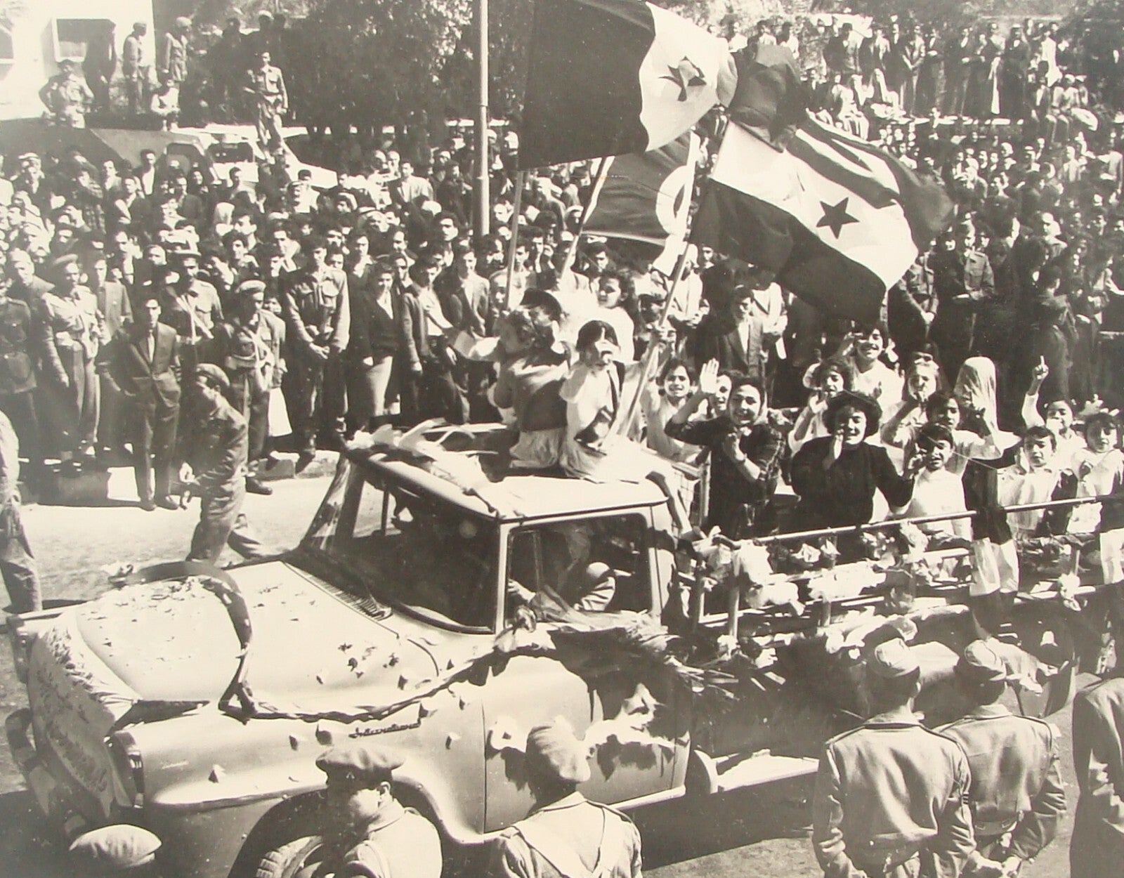 1963 Press Photo Iraq Iraqi President Abdul Salam Arif Revolution Celebration