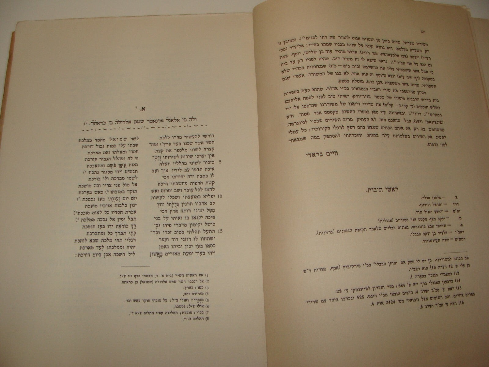 Jewish Judaica Palestine Israel Hebrew DIWAN Rabbi Elazar Habavli Songs Poetry