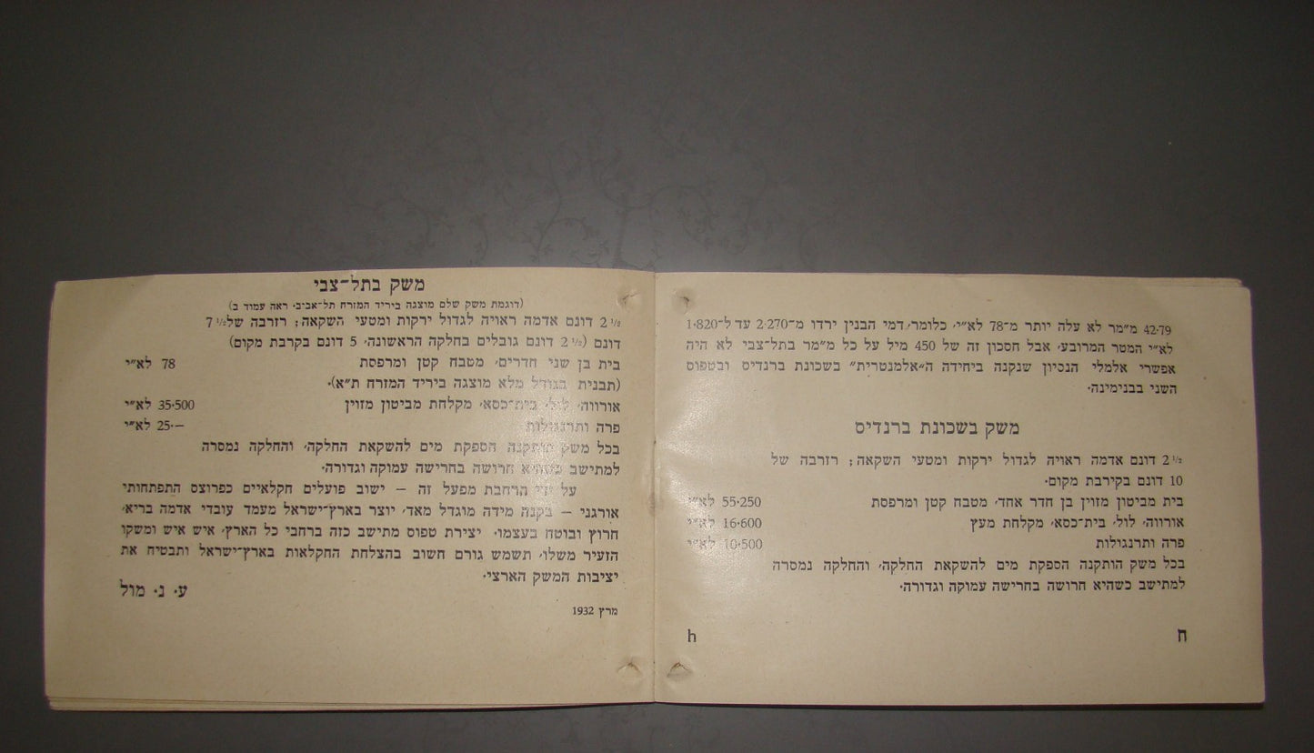 Photo Palestine israel 1932 Settlements agriculture plan zionist Pardes Hanna