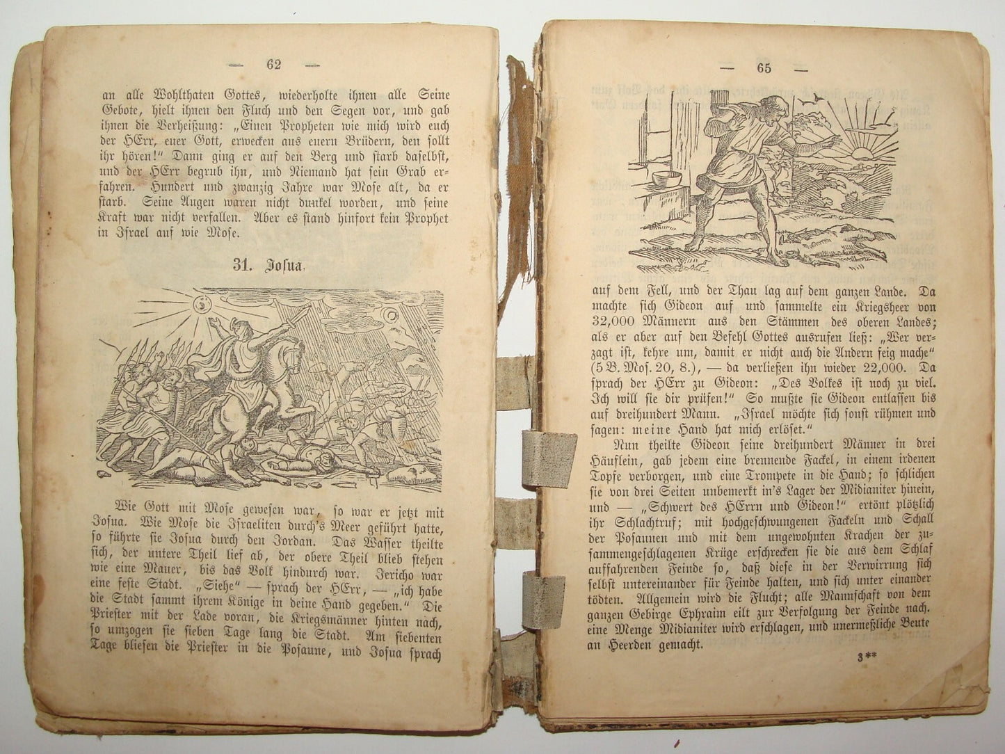 Germany Book Jewish Judaica Antique German History 1830s Bible Engraving RARE