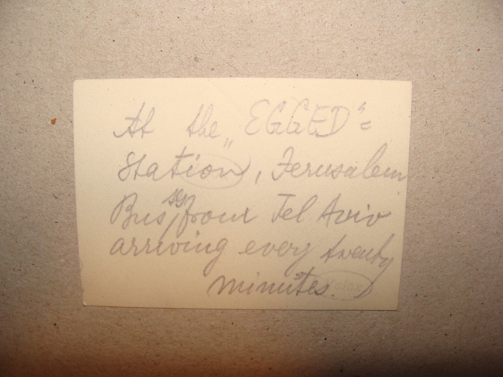 Photo Jewish Bu Judaica Vintage Israel Israeli EGGED Company Hebrew