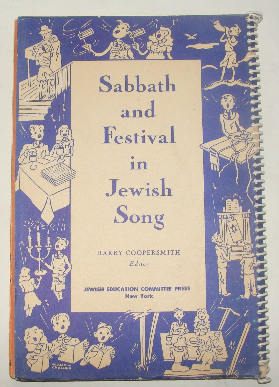 Book Jewish Judaica 1961 Sabbath And Festival Song Sukkot Purim Passover Etc NY