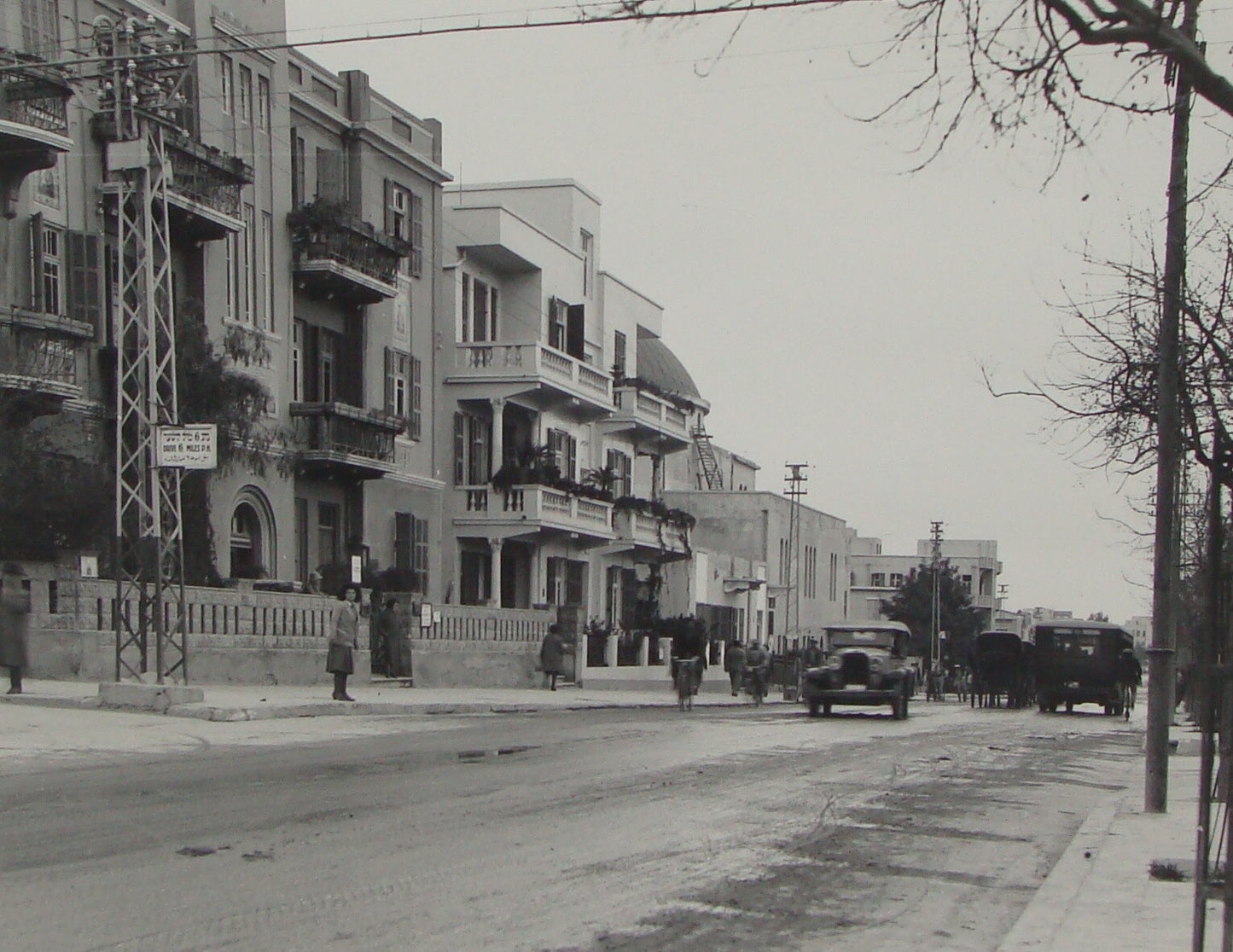 Photo Print Palestine MATSON , 1930s Israel Tel Aviv Allenby Rothschild