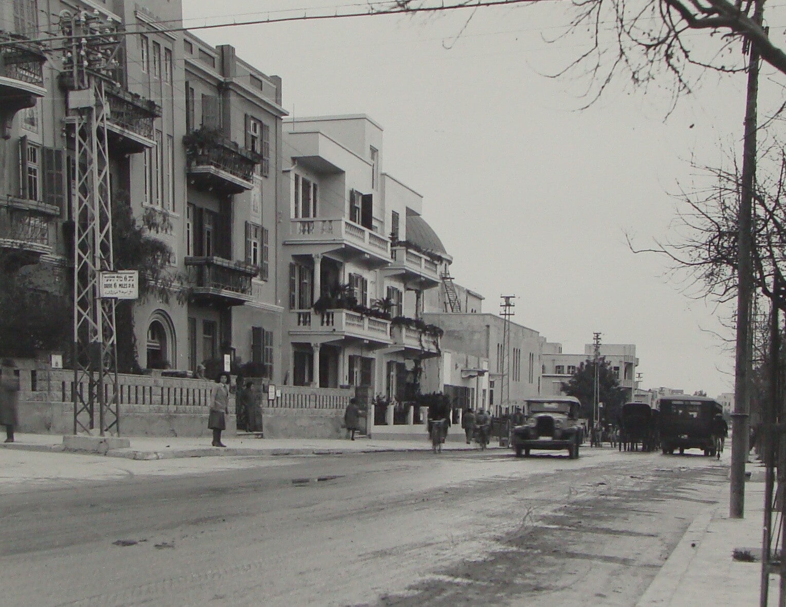 Photo Print Palestine MATSON , 1930s Israel Tel Aviv Allenby Rothschild