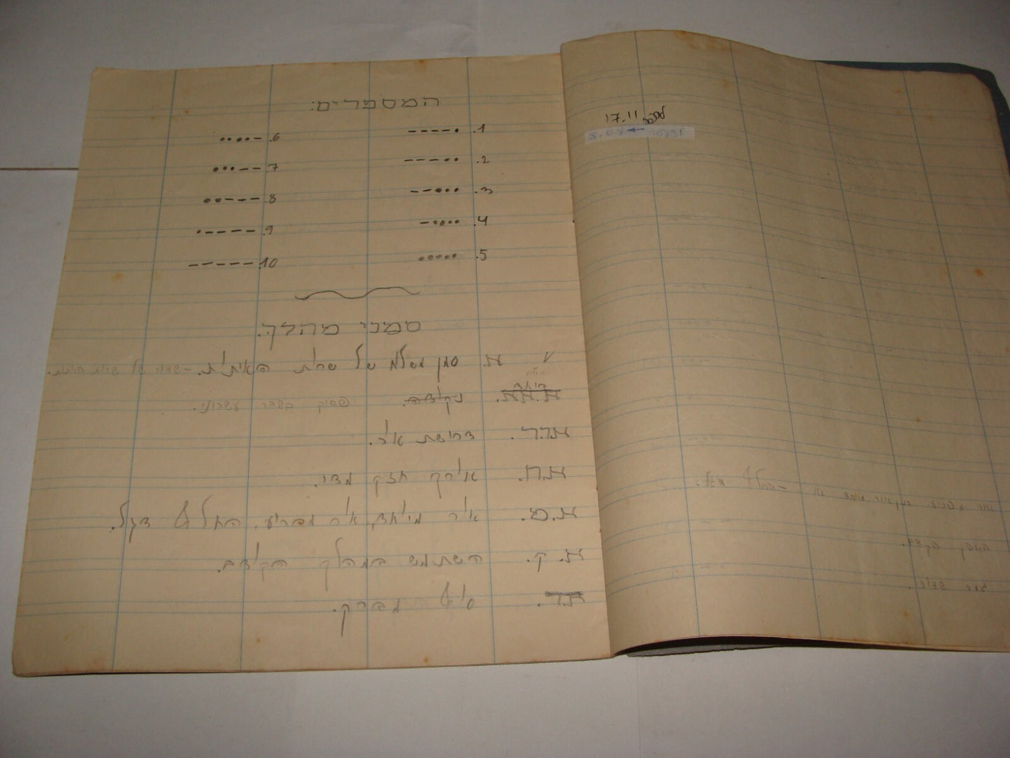 Map Jewish Judaica 1950s Israel Israeli School Notebook Hebrew Cover