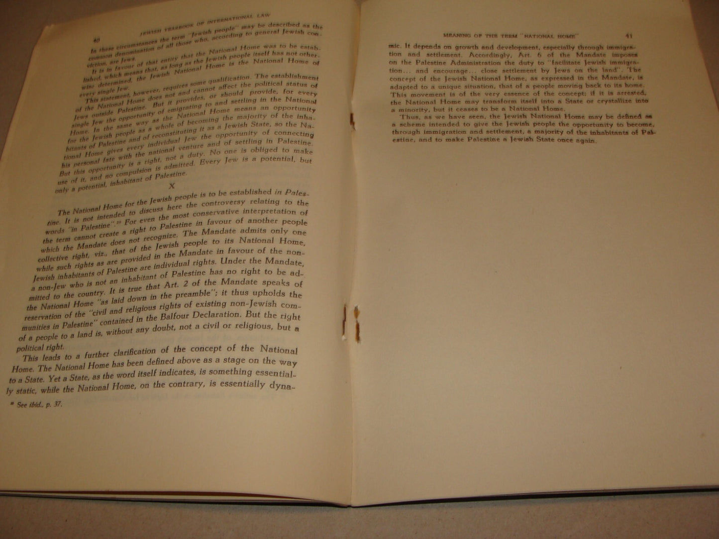 Booklet Palestine 1949 Jewish Israel Zionist NATIONAL HOME By Ernst Frankenstein