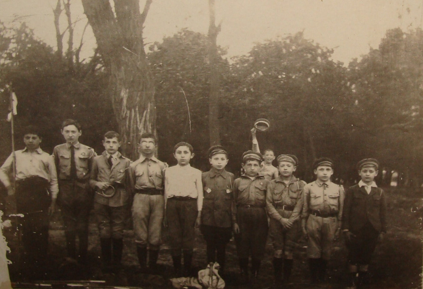 Photo Jewish Judaica 1920s-30s Poland ? Europe Youth Zionist Kids Children