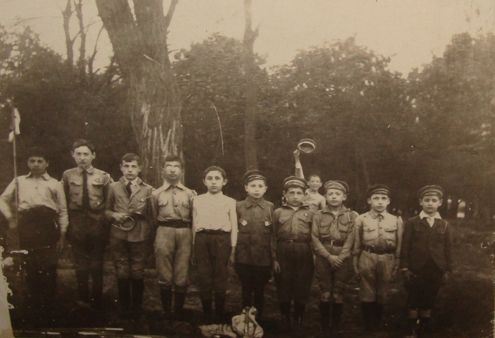 Photo Jewish Judaica 1920s-30s Poland ? Europe Youth Zionist Kids Children