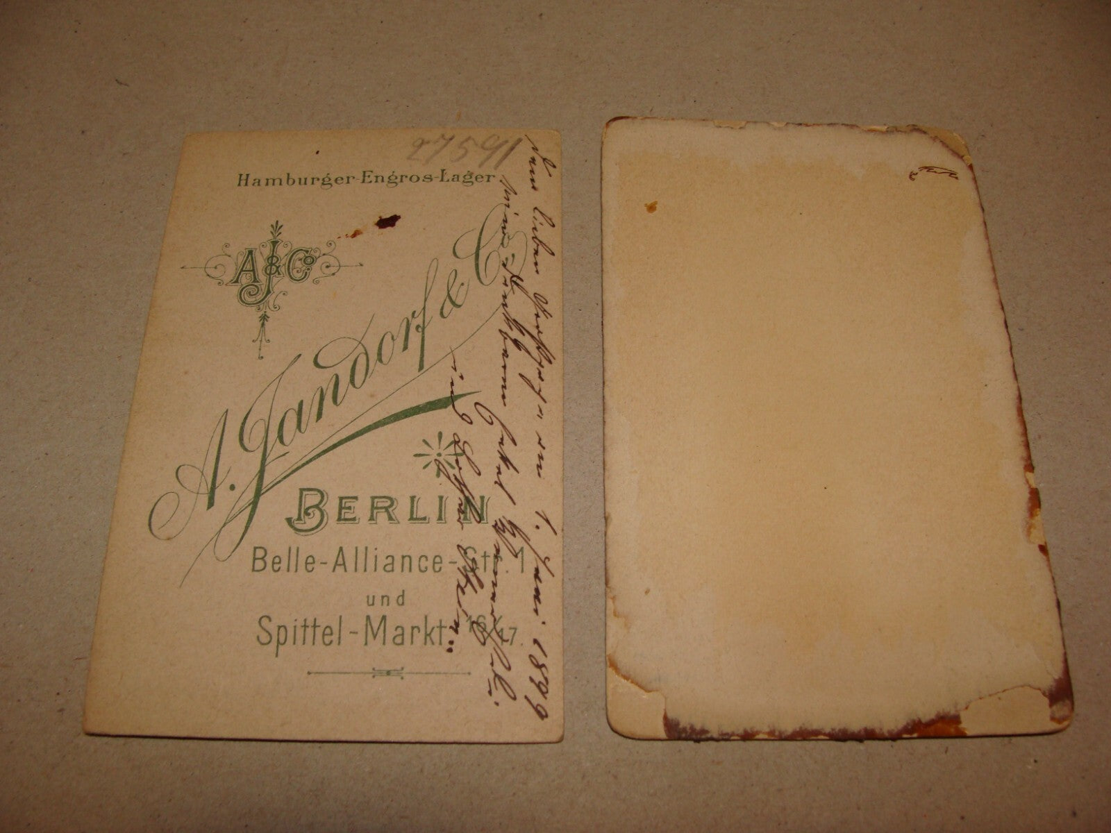 Germany Photo Jewish Judaica 1890s Austria CDV Cabinet JANDORF x2 Kids Children