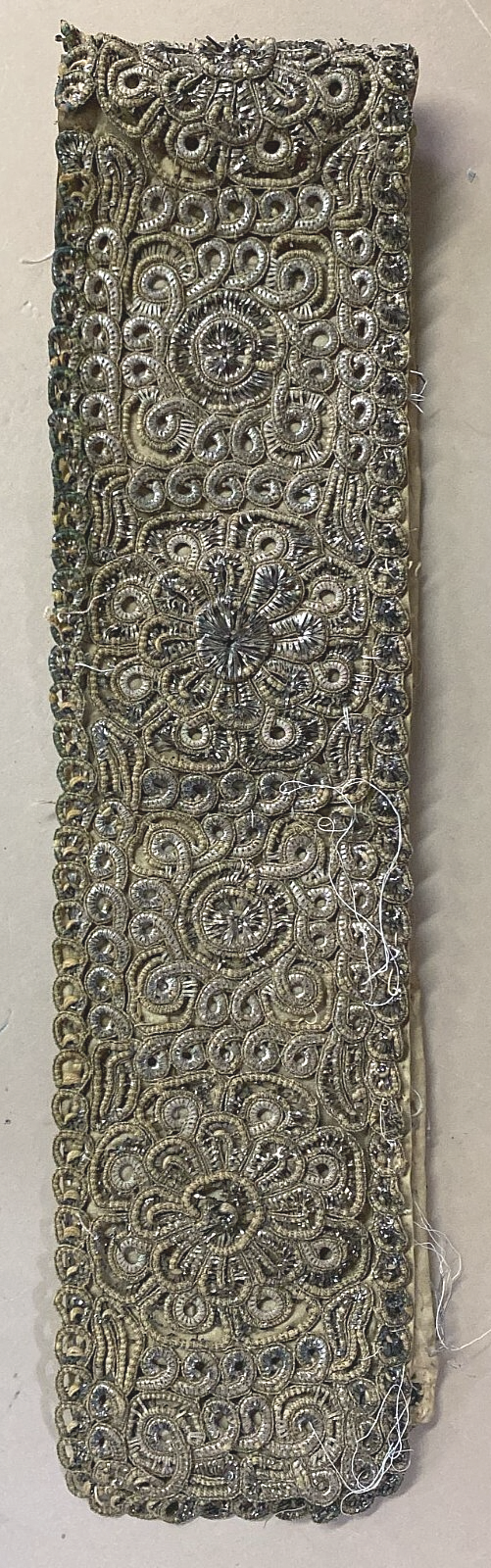 jewish judaica antique silver 'atara' for a tallit [ a crown for a tallit