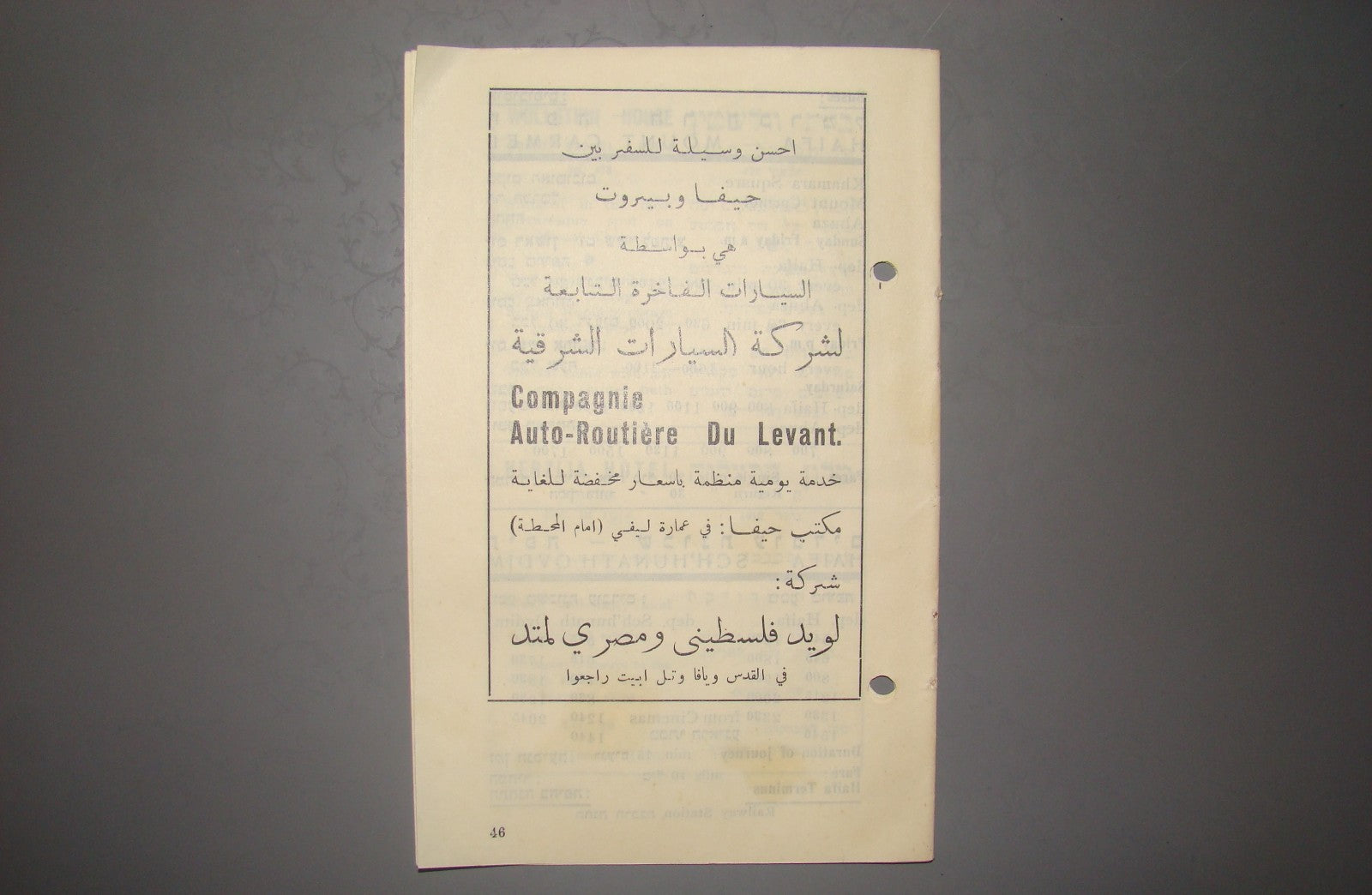 letter Palestine jewish hebrew israel bus transport business advertise company