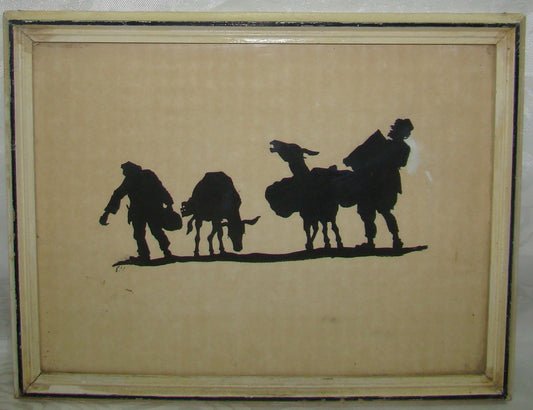 jewish judaica palestine israel ? Bezalel Gur Aryeh Style ? drawing signed art