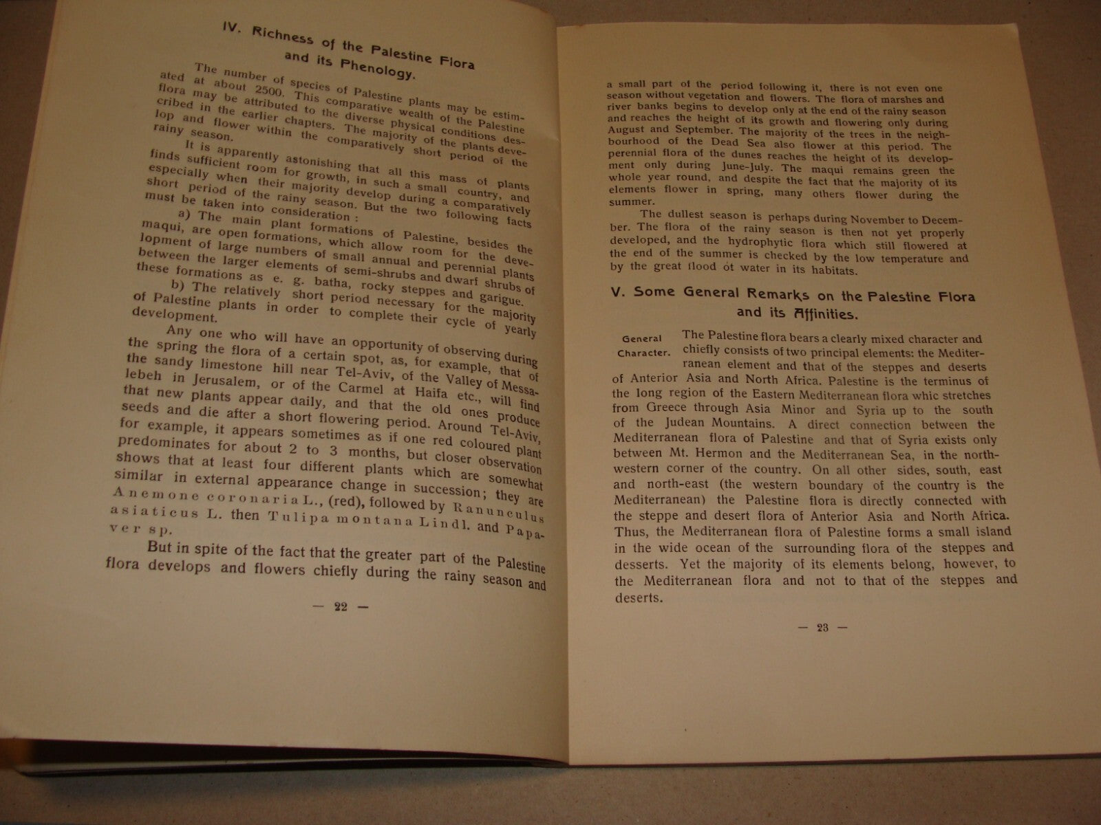 Book Jewish 1927 VEGETATION OF PALESTINE Israel EIG Agriculture Zionist Medical