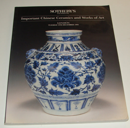 Catalog Sotheby's Important Chinese Ceramics and Works of Art 1995