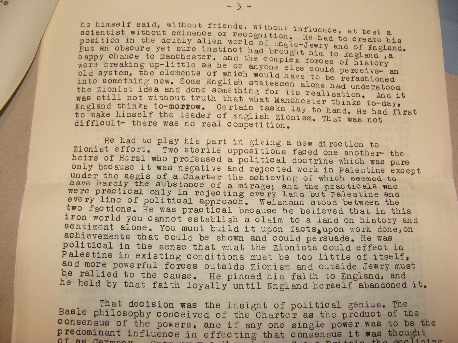 Paper Jewish Judaica 1962 Women Zionist Organization Chaim Weizmann Israel