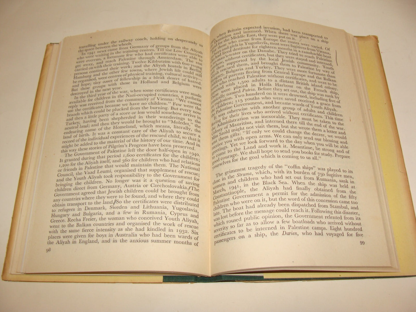 Book Jewish Judaica 1946 UK England London Youth Comes Home Zionist Aliyah