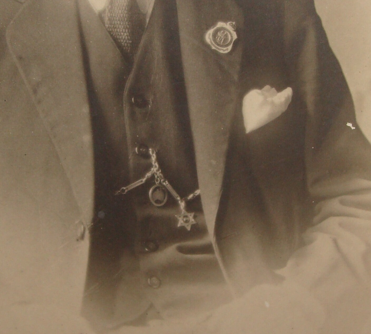 Photo Jewish Judaica 1922 Australia Geelong Cabinet x2 Zionist Yiddish Writing